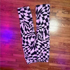 Jaded London Black and White Optical Illusion Pants